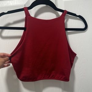 Maroon crop top